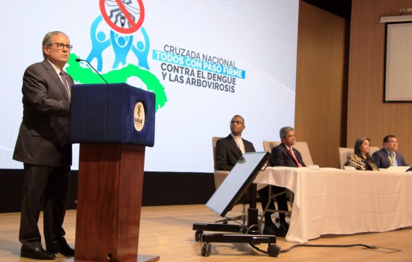 Lanzamiento de la Cruzada Nacional contra el dengue. Foto: Cortesía
