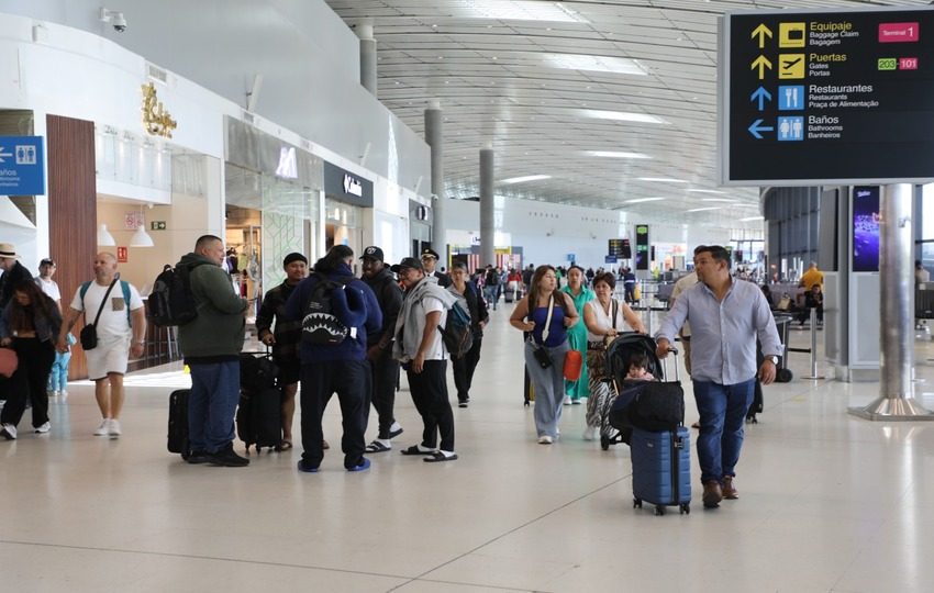En el primer trimestre hubo un tráfico de 4,963,689 millones de pasajeros. Foto: Cortesía