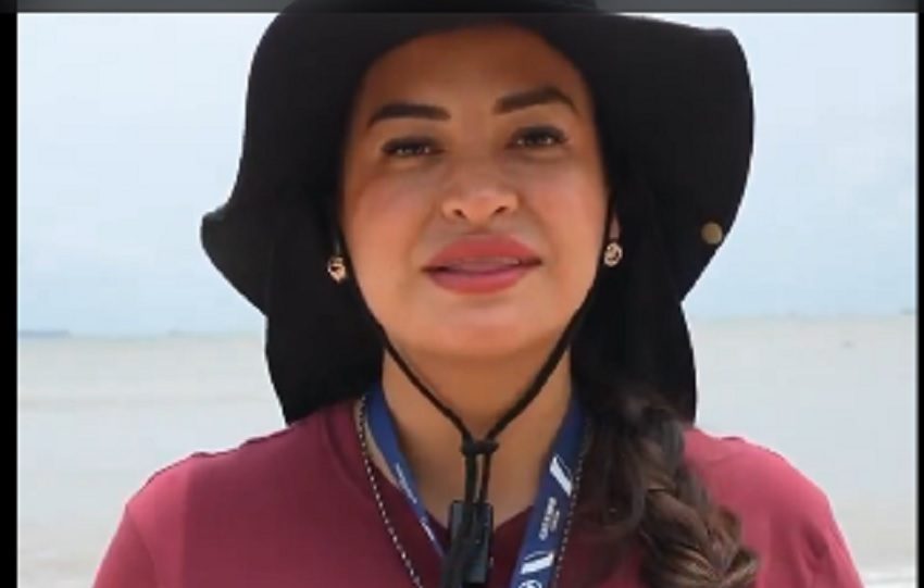 La alcaldesa denunció también que los ocupantes de estos comercios estaban lucrando de forma ilegal con tierras del estado.  Foto. Cuenta de X