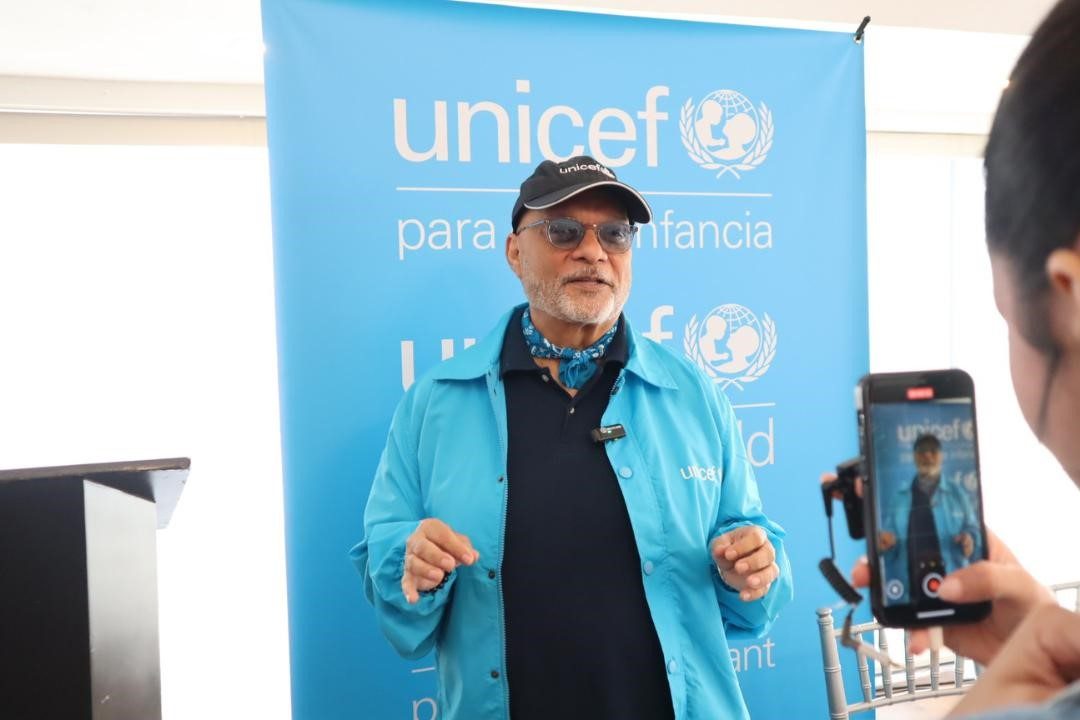 El cantaoutor panameño Omar Alfanno. Cortesía: UNICEF