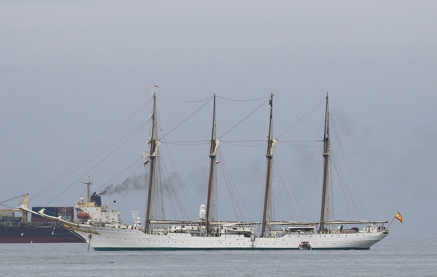 Buque escuela de la Armada española Juan Sebastián Elcano. Foto: EFE