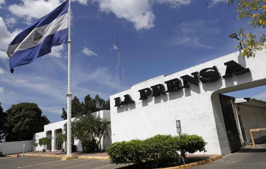 La fachada del diario La Prensa, en Managua (Nicaragua). Foto: EFE