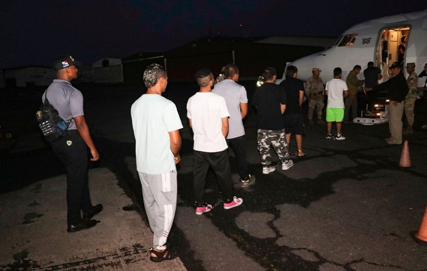 Vuelo de repatriación entre Panamá y Estados Unidos. Foto: Cortesía