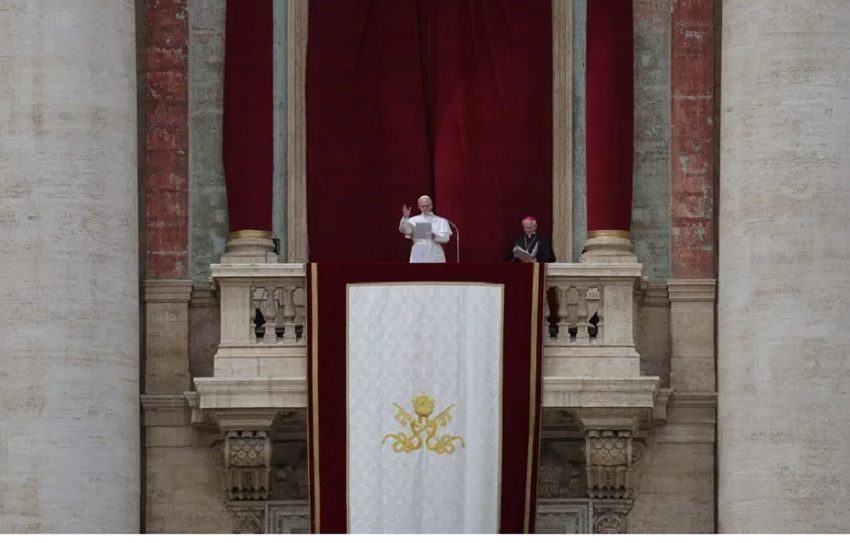 Fue el primer domingo como papa de León XIV. Foto: EFE/EPA/Massimo Percossi