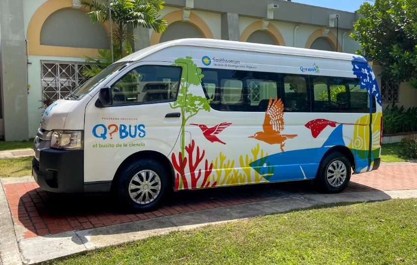 El Q?Bus está todo empacado y listo para partir. Foto: Vanessa Crooks