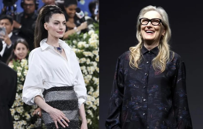 Anne Hathaway (i) y Meryl Streep, protagonistas del filme 'The Devil Wears Prada'. Foto: EFE / Justin
