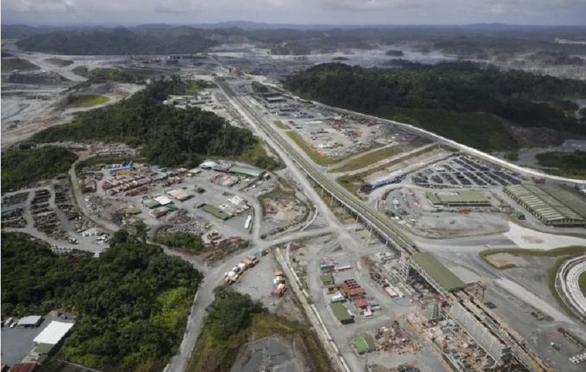 Vistas de la mina de cobre en Donoso, provincia de Colón, inoperativa desde noviembre de 2023.  Foto: EFE