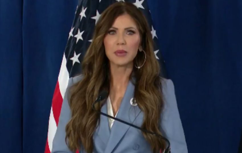 Kristi Noem, secretaria de Seguridad Nacional de Estados Unidos.