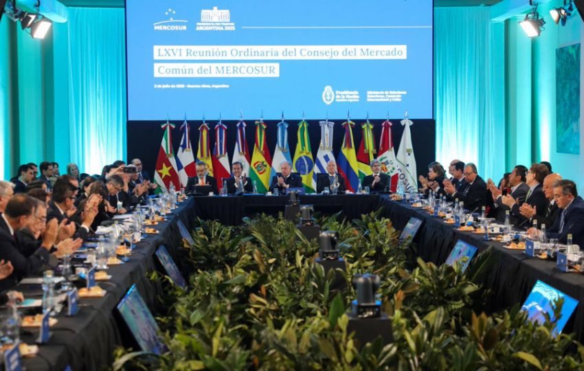 Representantes de los países miembros del Mercosur. Foto: EFE