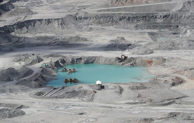 Mina de cobre ubicada en Donoso, provincia de Coclé. Foto: EFE