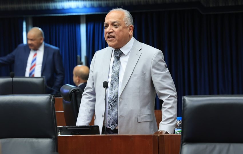 El diputado Camacho en el pleno de la Asamblea. Foto: Cortesía