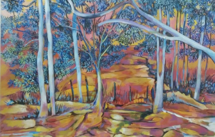 Obras que combinan luces, colores fríos y cálidos. Foto: Cortesía