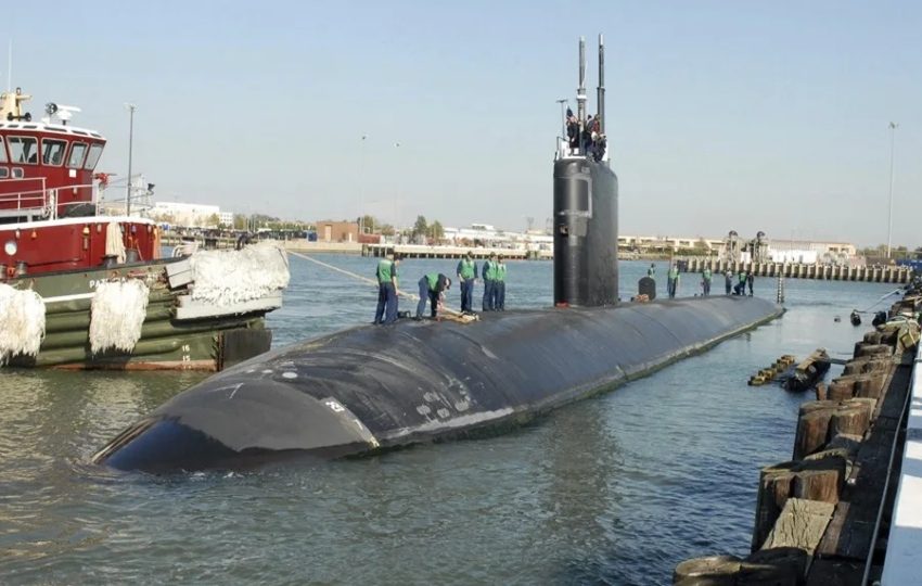 Imagen de archivo, distribuida por la Marina de EE.UU. de un submarino nuclear en la estación naval de Norfolk, Estados Unidos. Foto: EFE.