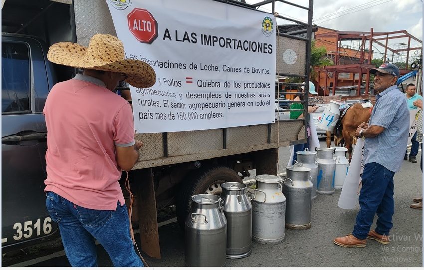Las empresas procesadoras locales ya han reducido 0.05 centésimos por litro a los 0.65 que se venían pagando, dijo Carlos Herrera, productor de leche en La Chorrera.  Foto. Eric Montenegro.