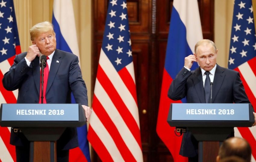 El presidente estadounidense, Donald J. Trump (i), y su homólogo ruso, Vladimir Putin. Foto: EFE
