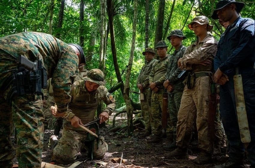 Los ejercicios se han desarrollado en la Base Cristóbal Colón. Foto Embajada de Estados Unidos