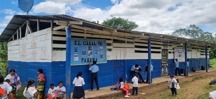 Escuela de la comarca Guna de Wargandi. La nueva escuela está en proceso de licitación. Foto: Cortesía