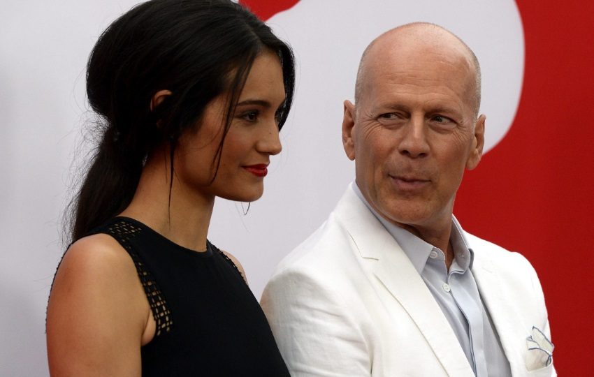 Emma Heming y Bruce Willis. Foto: EFE / Michael Nelson
