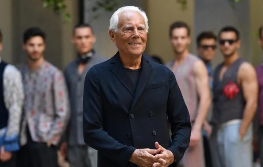 El diseñador italiano Giorgio Armani. Foto: EFE / Daniel Dal Zennaro / Archivo