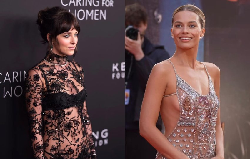 Dakota Johnson y Margot Robbie. Fotos: Vogue Latinoamérica