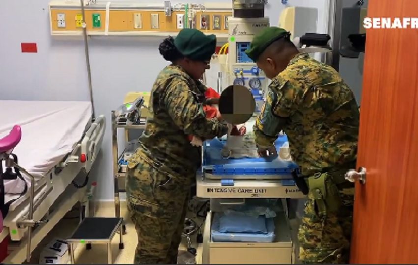 Al área llegaron las Unidades Especializadas en Asuntos de Niñez y Adolescencia (UEANA) del Servicio Nacional de Fronteras (Senafront). Foto. Senafront