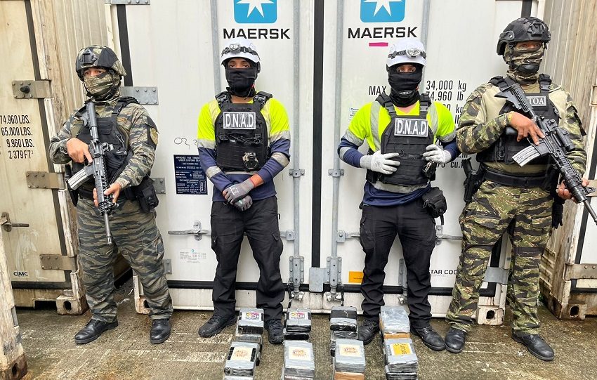 Por el momento no hay personas detenidas por este caso de tráfico internacional de drogas. Foto. Cortesía. Policía Nacional