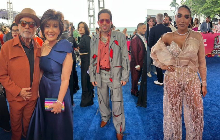 Omar y Carmen de Alfanno, De La Ghetto y Patty Castillo. Fotos: Luis Trujillo