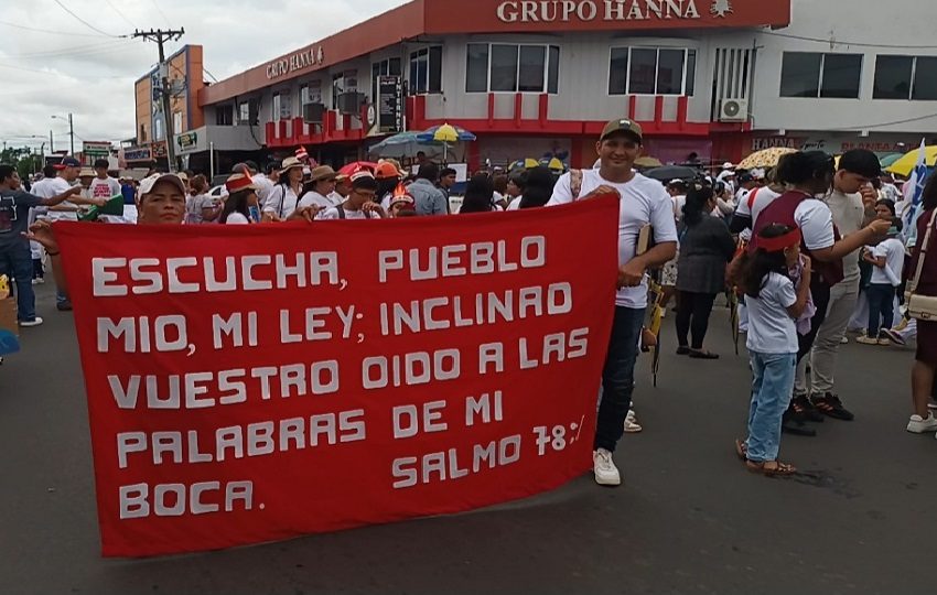 En Veraguas también hubo actividades en búsqueda de la paz . Foto. Melquíades Vásquez