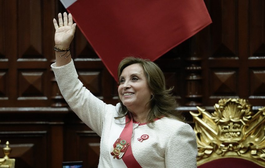 Dina Boluarte, presidenta destituida. EFE