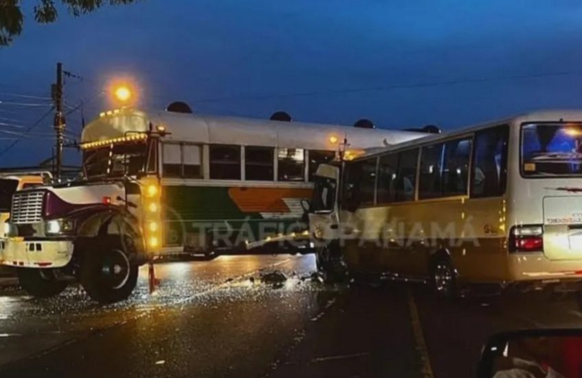 Accidente. Foto:@TraficoPanama