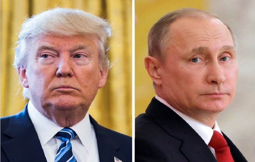 Donald Trump y el presidente de Rusia Vladimir Putin. Foto: EFE