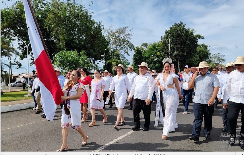 En el distrito de La Chorrera, por designación del concejo municipal, fue designada oradora oficial Itzel Torres Guaylupo destacada defensora de los derechos humanos de las mujeres. Foto. ERric Montenegro
