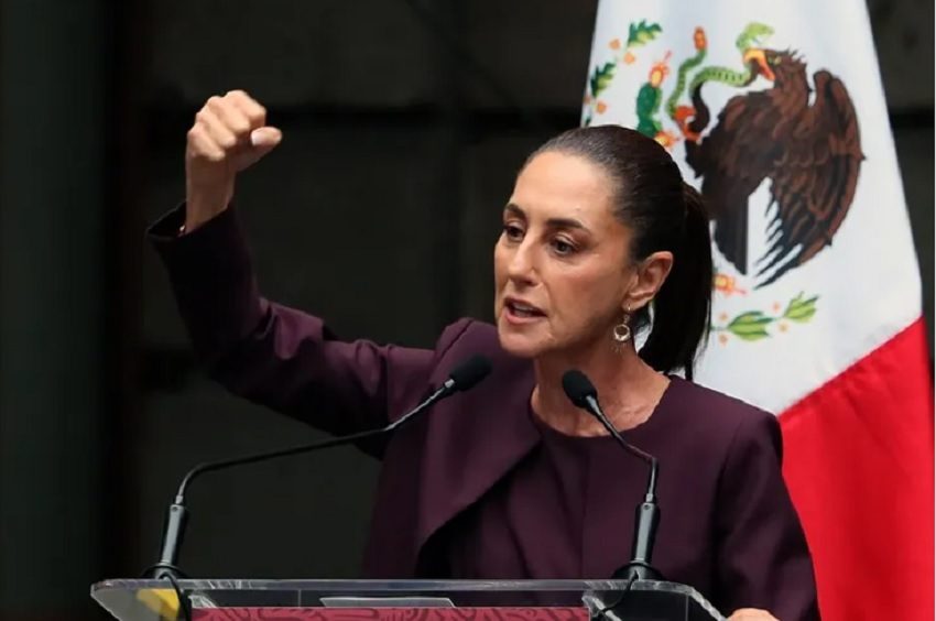 Sheinbaum es la primera mujer presidenta de México y tiene un año en el cargo. Foto: EFE