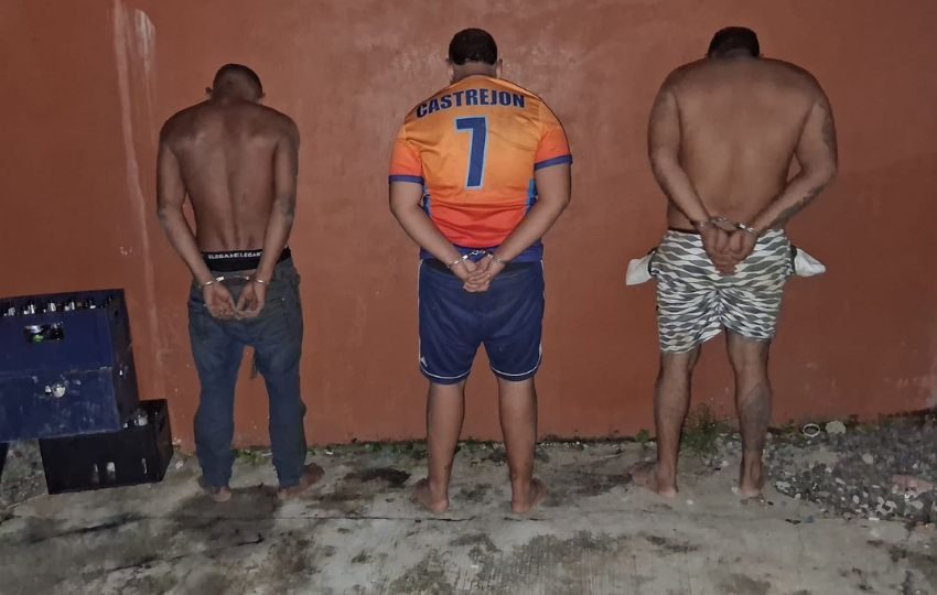 Detuvieron a tres sujetos. Foto: Eric Montenegro