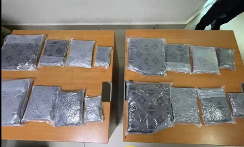 Droga hallada a dos extranjeras en el aeropuerto de Tocumen.. Foto: Cortesía