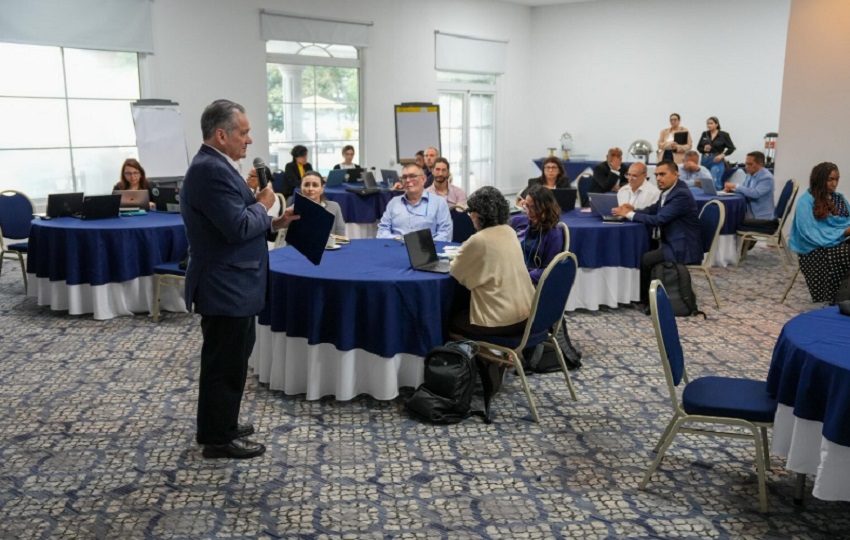 Durante el taller. Cortesía