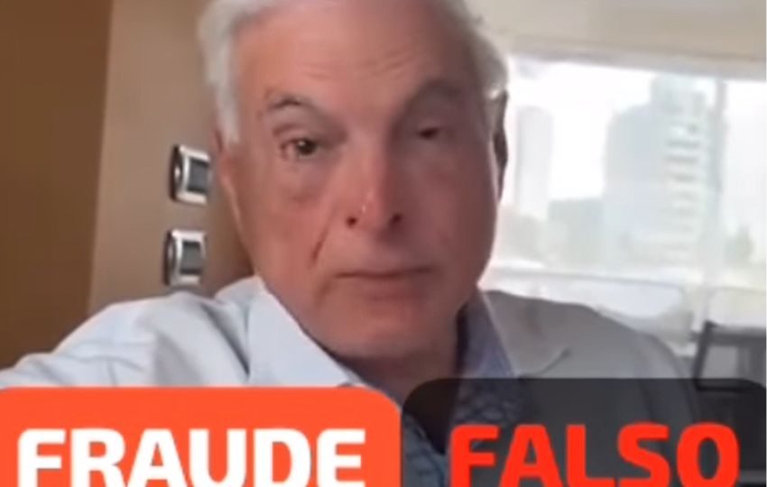 El expresidente Ricardo Martinelli alertó que el video es falso.