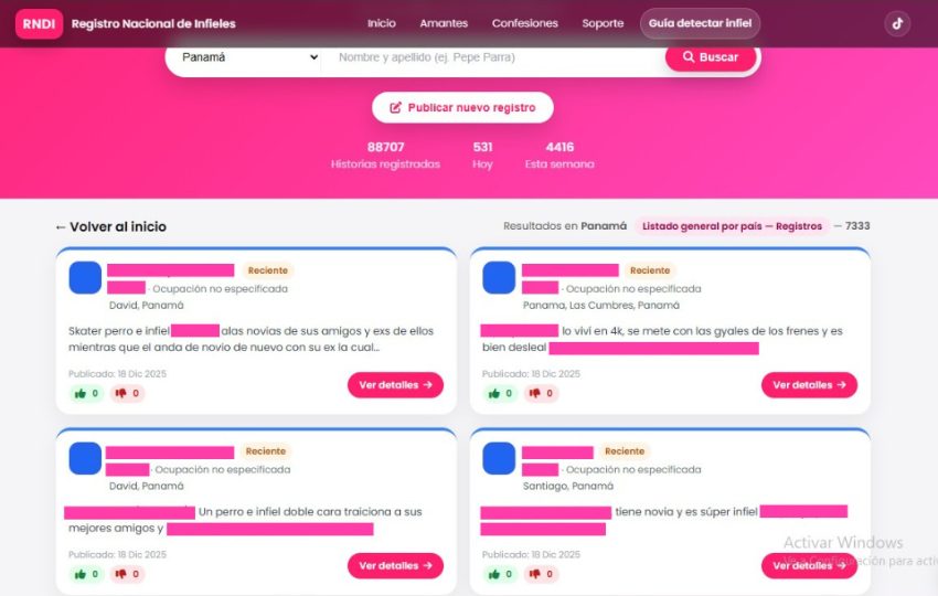 Está en línea desde el 4 de diciembre del año en curso. Foto: https://rndi.net/