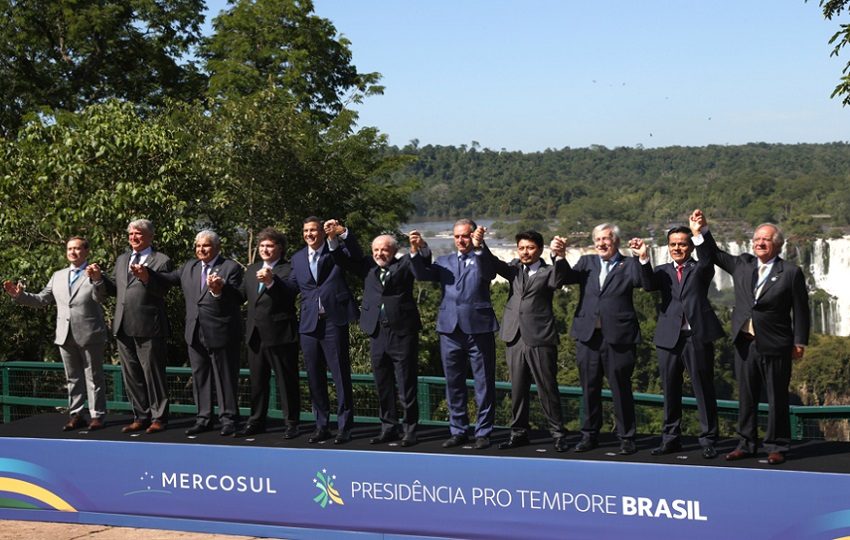 Los jefes de Estado de países integrantes y representantes de estados asociados de la LXVII Reunión Ordinaria del Mercosur. EFE