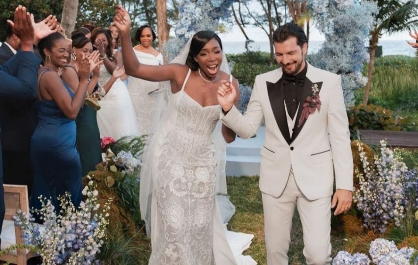 Venus Williams y Andrea Preti. Foto: Instagram / @vogueweddings