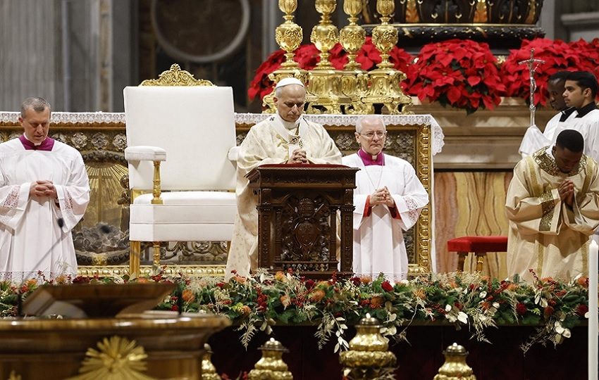 El papa León XIV recordó este jueves el sufrimiento de los habitantes de Gaza y el de los desplazados y refugiados en cada continente. Foto: EFE