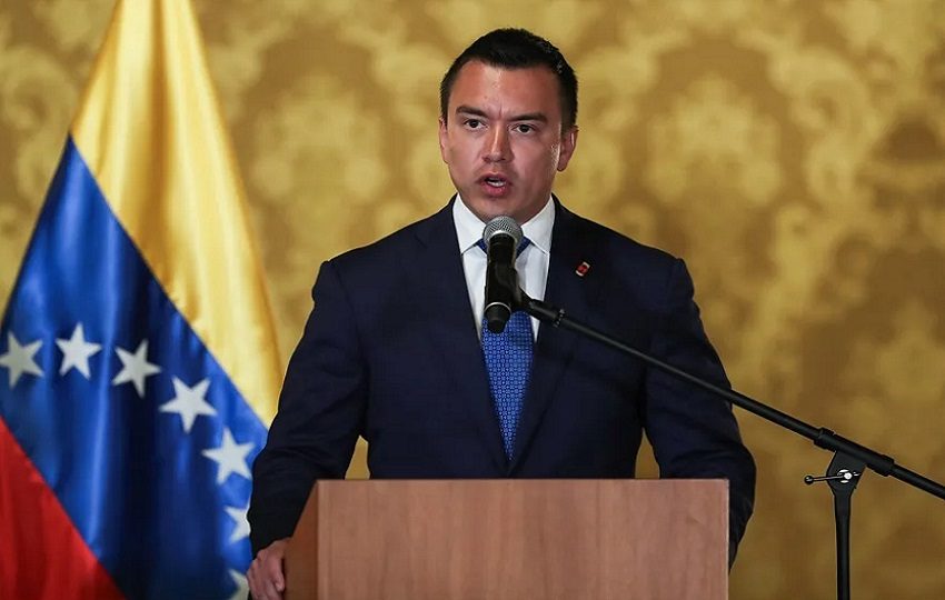Presidente de Ecuador, Daniel Noboa. EFE