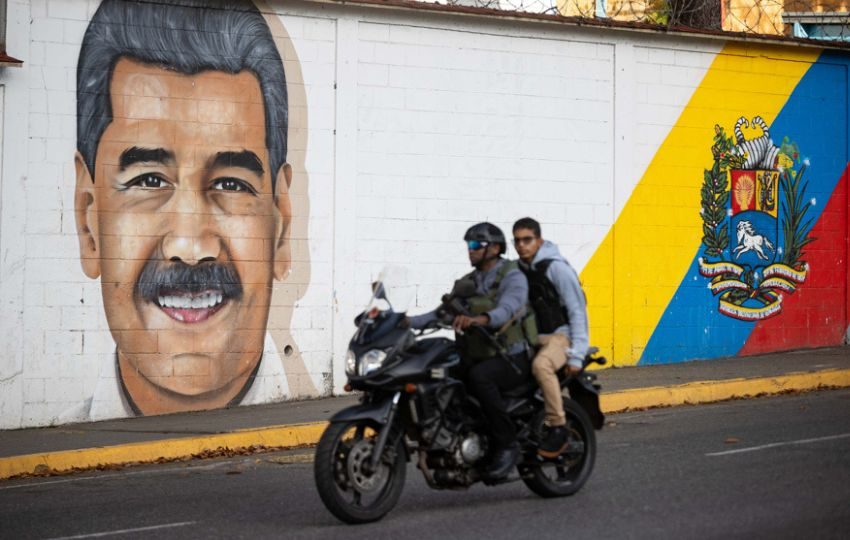Un mural del presidente de Venezuela, Nicolás Maduro. Foto: EFE