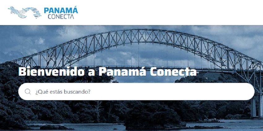 Portal del programa Panamá Conecta, en el que uno accede a trámites administrativos. Foto: Internet