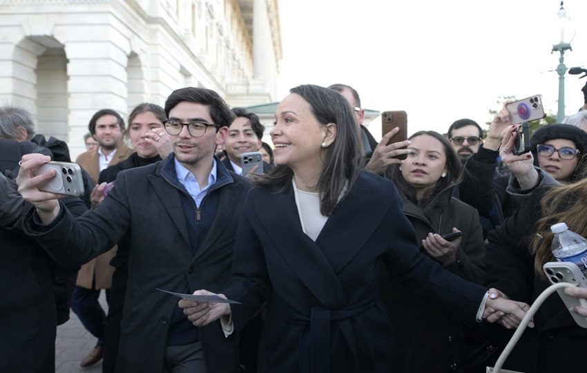 María Corina Machado en Washington. EFE