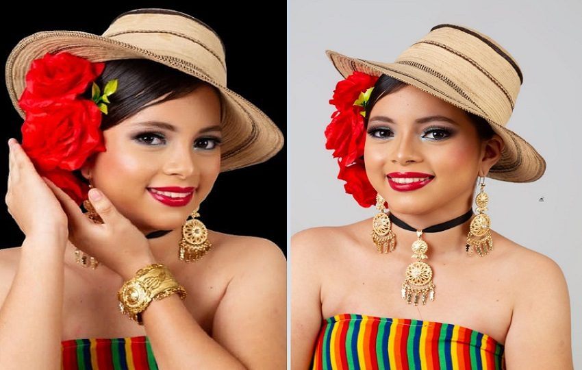 Damita de la Pollera de Calle Abajo de San Carlos es Angélica del Carmen Martínez Polastre. Foto: Cortesía