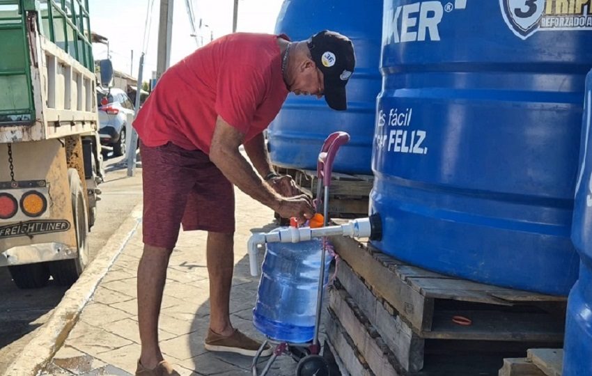 Los tanques de abastecimiento de agua deberán mantenerse operativos durante los días del carnaval, debido a que el sistema aún no estará en condiciones normales. Foto. Thays Domínguez