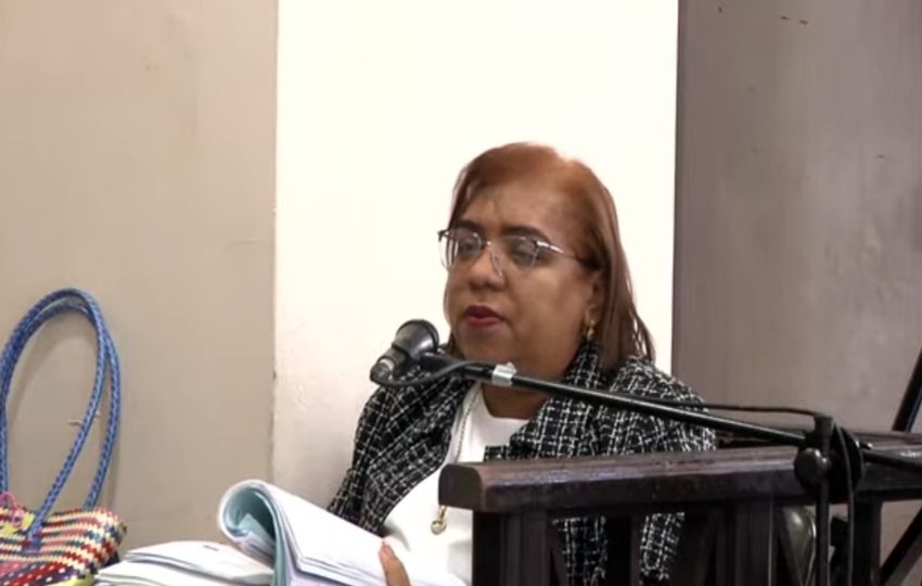 La perito Tatiana Chérigo declaró este viernes. Foto: Cortesía 