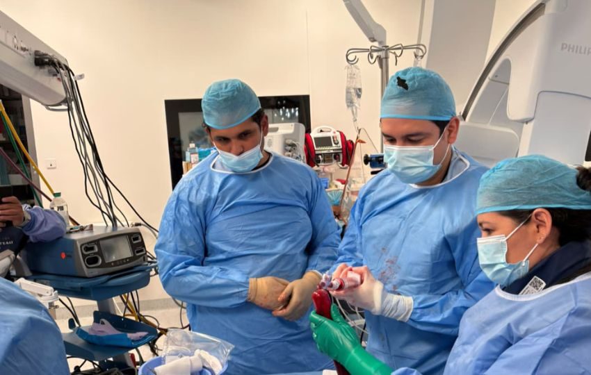 Realizaron una trombectomía pulmonar mecánica. Foto: Cortesía