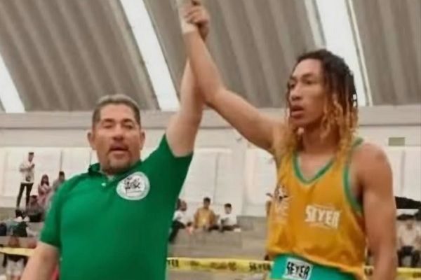 Boxeador colonense Moisés Yoav Rodríguez : Foto. Diómedez Sánchez